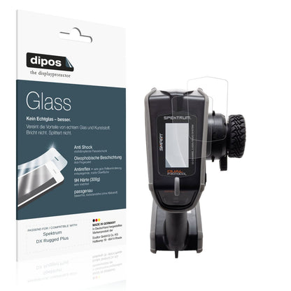 Matte Displayschutzfolie von dipos passend für Spektrum DX Rugged Plus, 9H kratzfest und blasenfrei montiert