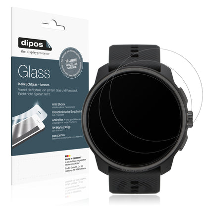 Matte Displayschutzfolie von dipos passend für Suunto Race, 9H kratzfest und blasenfrei montiert