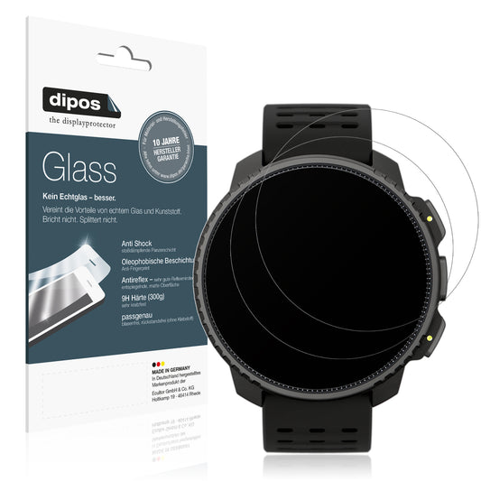 Matte Displayschutzfolie von dipos passend für Suunto Vertical, 9H kratzfest und blasenfrei montiert