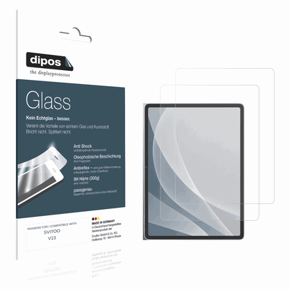 Matte Displayschutzfolie von dipos passend für SVITOO V13, 9H kratzfest und blasenfrei montiert