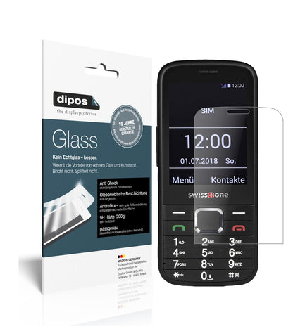 Matte Displayschutzfolie von dipos passend für Swisstone BBM 570, 9H kratzfest und blasenfrei montiert