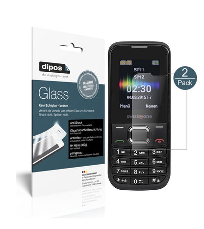 Matte Displayschutzfolie von dipos passend für Swisstone SC 230, 9H kratzfest und blasenfrei montiert