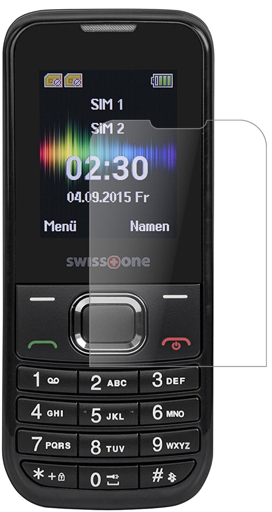 Matte Displayschutzfolie von dipos passend für Swisstone SC 230, 9H kratzfest und blasenfrei montiert