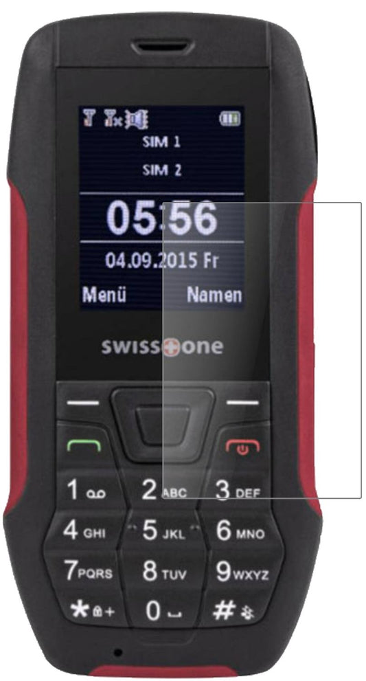 Matte Displayschutzfolie von dipos passend für Swisstone SX 567, 9H kratzfest und blasenfrei montiert