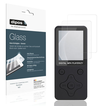 Matte Displayschutzfolie von dipos passend für Synclum W2, 9H kratzfest und blasenfrei montiert