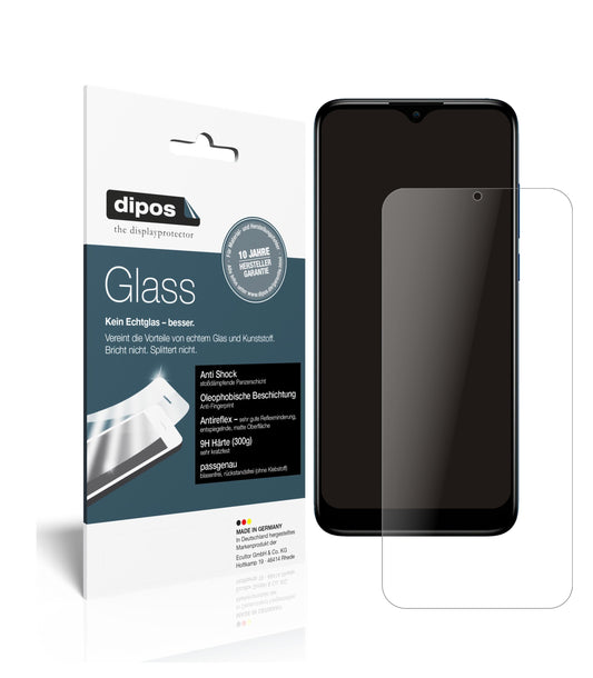 Matte Displayschutzfolie von dipos passend für TCL 205, 9H kratzfest und blasenfrei montiert