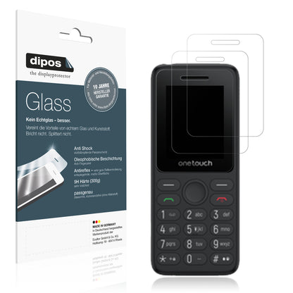 Matte Displayschutzfolie von dipos passend für TCL OneTouch 5041, 9H kratzfest und blasenfrei montiert