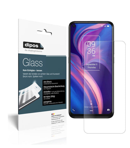 Matte Displayschutzfolie von dipos passend für TCL Plex, 9H kratzfest und blasenfrei montiert