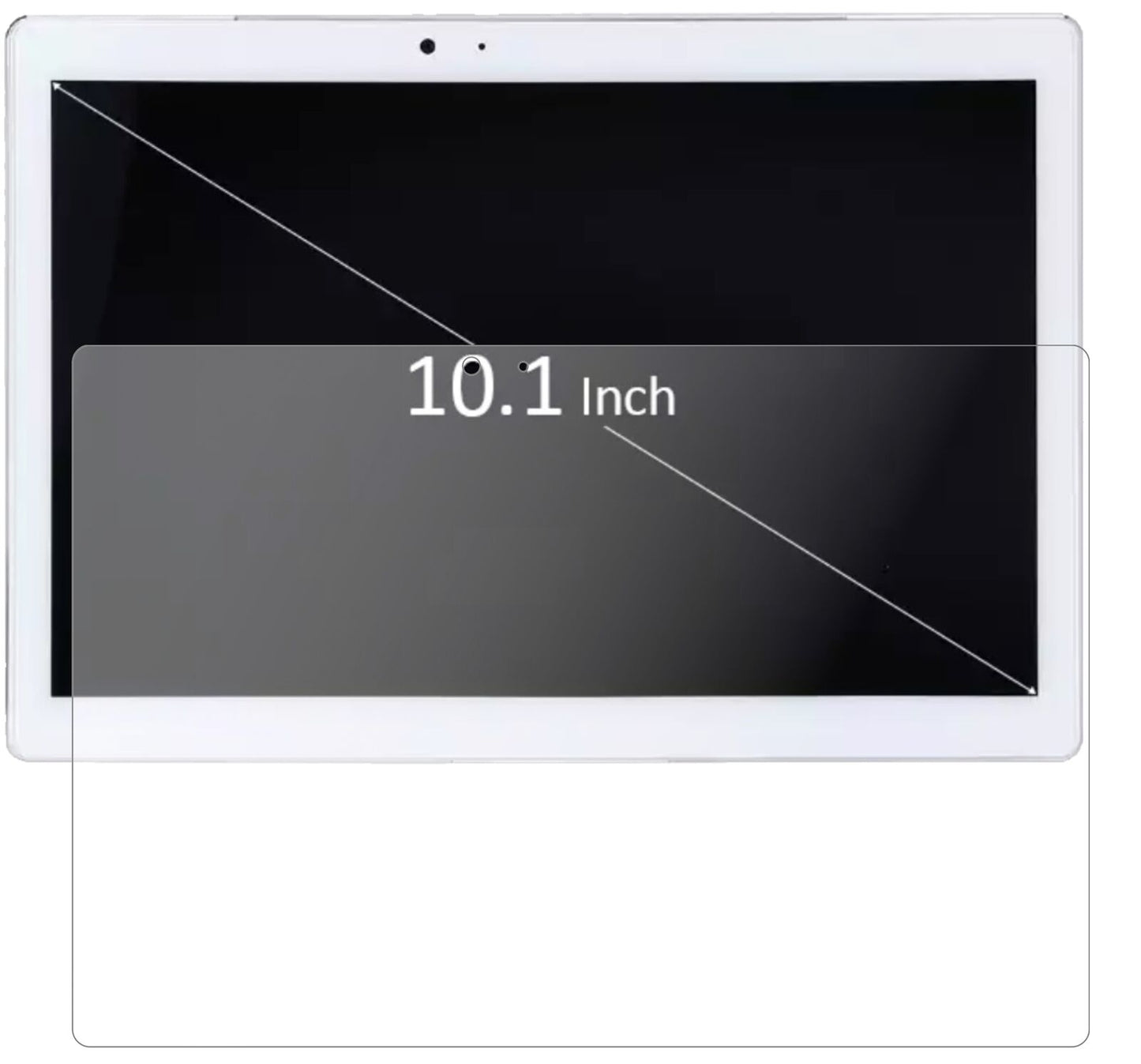 Matte Displayschutzfolie von dipos passend für Teclast TPad T10, 9H kratzfest und blasenfrei montiert
