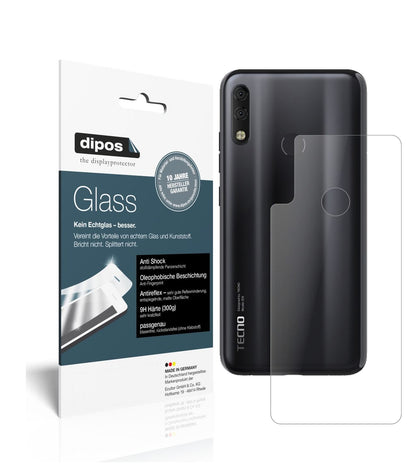 Matte Displayschutzfolie von dipos passend für Tecno Camon 11 Pro Rückseite, 9H kratzfest und blasenfrei montiert
