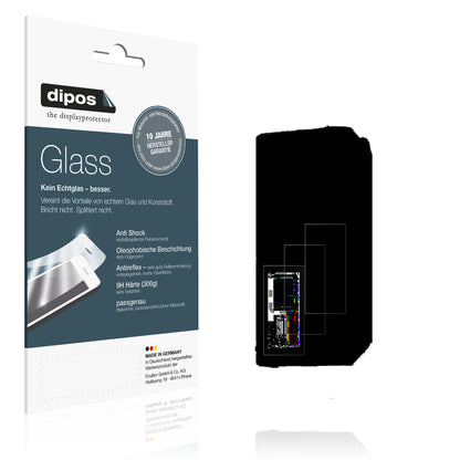 Matte Displayschutzfolie von dipos passend für Telpo M10 Front-Display, 9H kratzfest und blasenfrei montiert