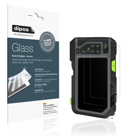 Matte Displayschutzfolie von dipos passend für Teslong NTS500, 9H kratzfest und blasenfrei montiert