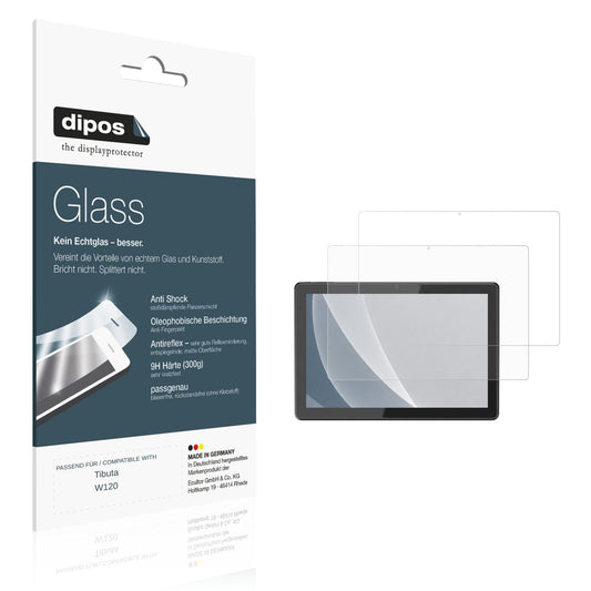 Matte Displayschutzfolie von dipos passend für Tibuta W120, 9H kratzfest und blasenfrei montiert