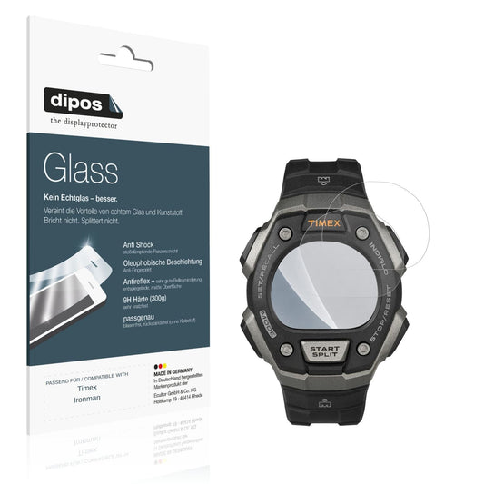 Matte Displayschutzfolie von dipos passend für Timex Ironman, 9H kratzfest und blasenfrei montiert