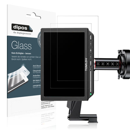 Matte Displayschutzfolie von dipos passend für Tomlov TM4K-4K FLEX, 9H kratzfest und blasenfrei montiert