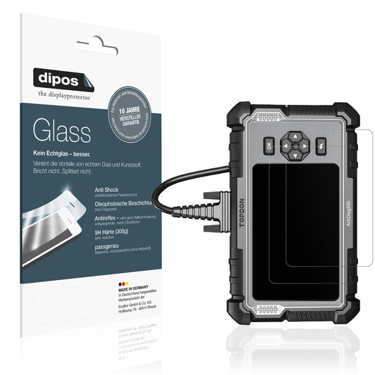 Matte Displayschutzfolie von dipos passend für TOPDON OBD2 AD500, 9H kratzfest und blasenfrei montiert