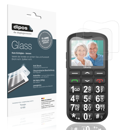 Matte Displayschutzfolie von dipos passend für Tosaju G180, 9H kratzfest und blasenfrei montiert