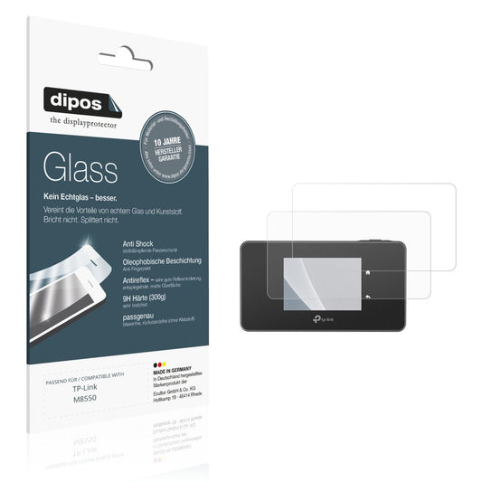 Matte Displayschutzfolie von dipos passend für TP-Link M8550, 9H kratzfest und blasenfrei montiert