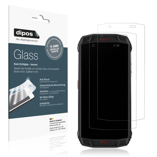 Matte Displayschutzfolie von dipos passend für Ulefone Armor 15, 9H kratzfest und blasenfrei montiert