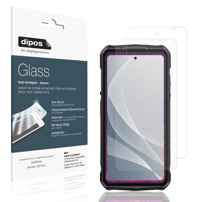 Matte Displayschutzfolie von dipos passend für Ulefone Armor 29 Pro, 9H kratzfest und blasenfrei montiert