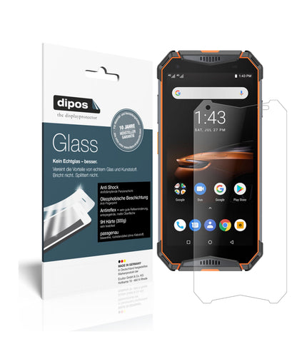 Matte Displayschutzfolie von dipos passend für Ulefone Armor 3W, 9H kratzfest und blasenfrei montiert
