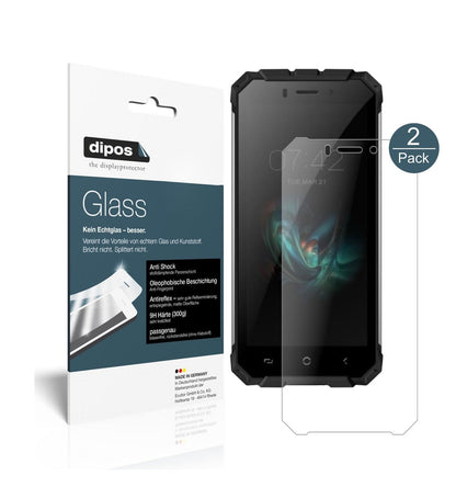 Matte Displayschutzfolie von dipos passend für Ulefone Armor X, 9H kratzfest und blasenfrei montiert