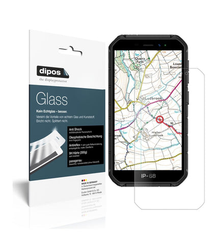 Matte Displayschutzfolie von dipos passend für Ulefone Armor X7 Pro, 9H kratzfest und blasenfrei montiert
