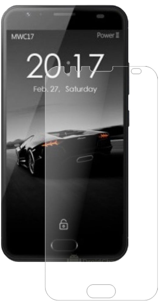 Matte Displayschutzfolie von dipos passend für Ulefone Power 2, 9H kratzfest und blasenfrei montiert