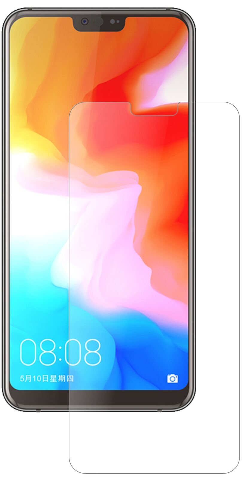 Matte Displayschutzfolie von dipos passend für Ulefone T2, 9H kratzfest und blasenfrei montiert