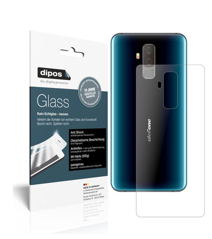 Matte Displayschutzfolie von dipos passend für Ulefone T2 Rückseite, 9H kratzfest und blasenfrei montiert