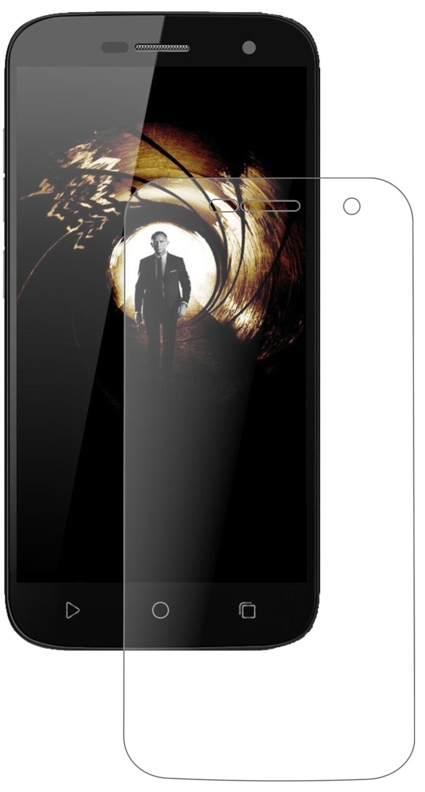 Matte Displayschutzfolie von dipos passend für Ulefone U007 Pro, 9H kratzfest und blasenfrei montiert