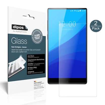 Matte Displayschutzfolie von dipos passend für Umidigi Crystal Plus, 9H kratzfest und blasenfrei montiert