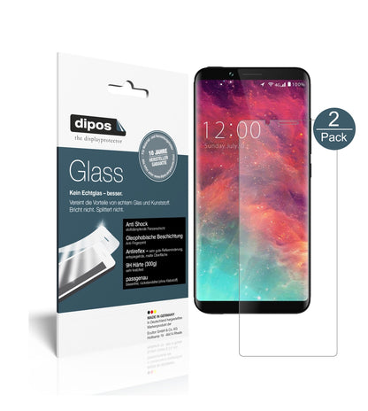 Matte Displayschutzfolie von dipos passend für Umidigi S2 Pro, 9H kratzfest und blasenfrei montiert