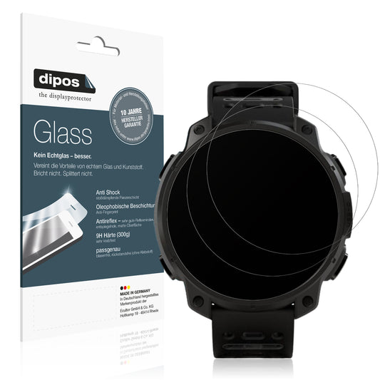 Matte Displayschutzfolie von dipos passend für UNA Watch, 9H kratzfest und blasenfrei montiert