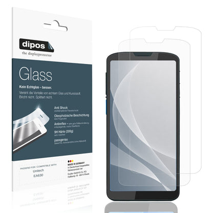 Matte Displayschutzfolie von dipos passend für Unitech EA630, 9H kratzfest und blasenfrei montiert