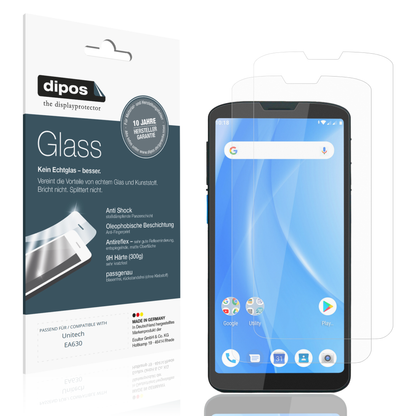Matte Displayschutzfolie von dipos passend für Unitech EA630, 9H kratzfest und blasenfrei montiert