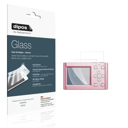 Matte Displayschutzfolie von dipos passend für Usteetic DC01, 9H kratzfest und blasenfrei montiert