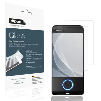 Matte Displayschutzfolie von dipos passend für Vasco Translator M4, 9H kratzfest und blasenfrei montiert