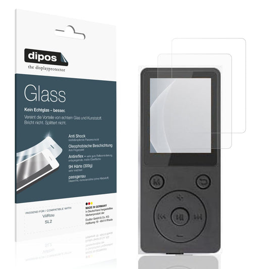 Matte Displayschutzfolie von dipos passend für ViiRou SL2, 9H kratzfest und blasenfrei montiert