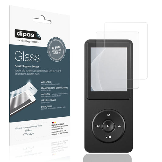 Matte Displayschutzfolie von dipos passend für ViiRou YT3-32Go, 9H kratzfest und blasenfrei montiert