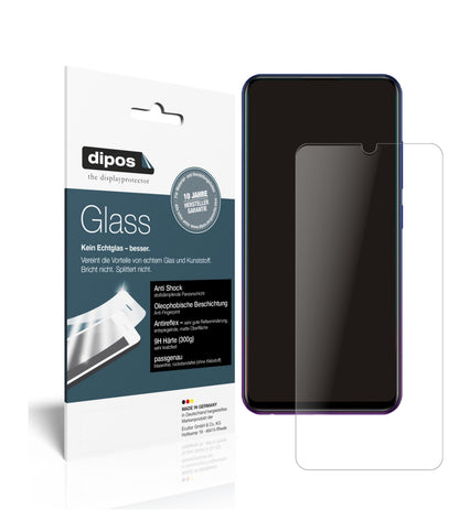 Matte Displayschutzfolie von dipos passend für Vivo iQOO U1, 9H kratzfest und blasenfrei montiert