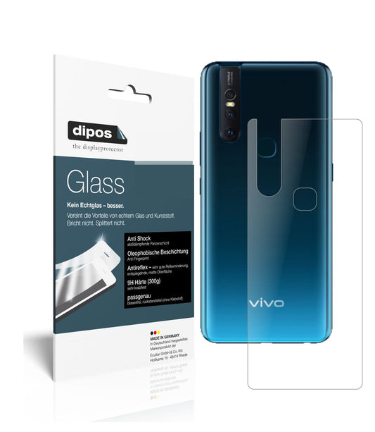 Matte Displayschutzfolie von dipos passend für Vivo V15 Pro Rückseite, 9H kratzfest und blasenfrei montiert