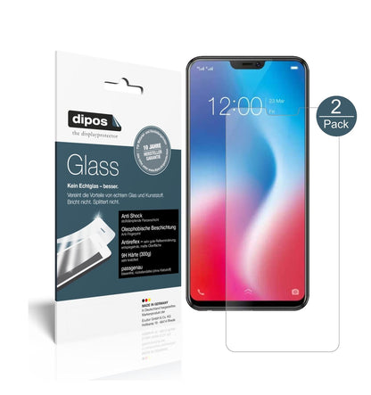 Matte Displayschutzfolie von dipos passend für Vivo V9, 9H kratzfest und blasenfrei montiert