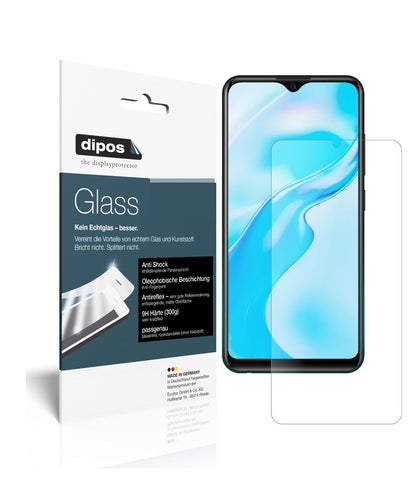 Matte Displayschutzfolie von dipos passend für Vivo Y3s, 9H kratzfest und blasenfrei montiert