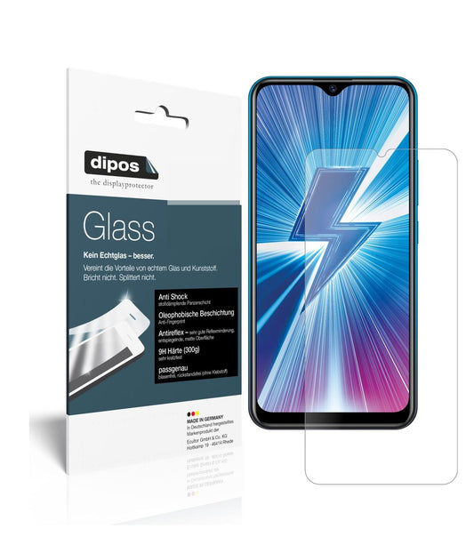 Matte Displayschutzfolie von dipos passend für Vivo Y5, 9H kratzfest und blasenfrei montiert