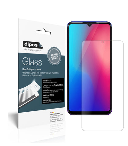 Matte Displayschutzfolie von dipos passend für Vivo Z3, 9H kratzfest und blasenfrei montiert