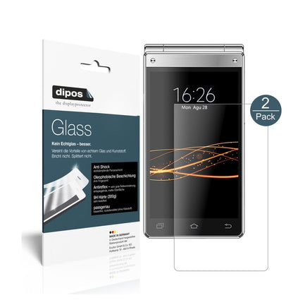 Matte Displayschutzfolie von dipos passend für VKWORLD T2 Plus, 9H kratzfest und blasenfrei montiert