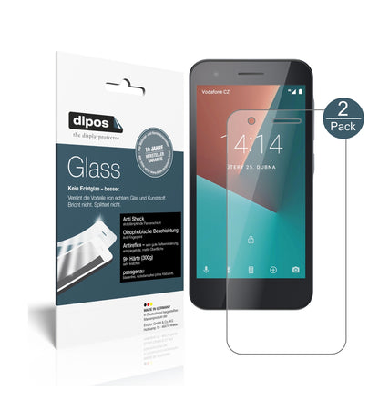 Matte Displayschutzfolie von dipos passend für Vodafone Smart E8, 9H kratzfest und blasenfrei montiert
