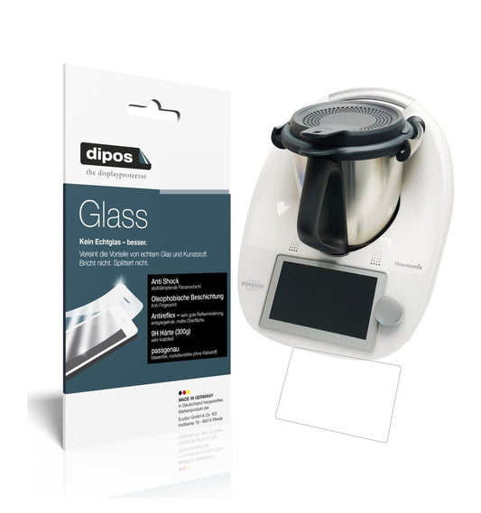 Matte Displayschutzfolie von dipos passend für Vorwerk Thermomix TM6, 9H kratzfest und blasenfrei montiert