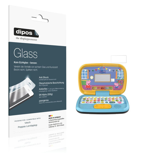 Matte Displayschutzfolie von dipos passend für Vtech Peppas Lernlaptop, 9H kratzfest und blasenfrei montiert